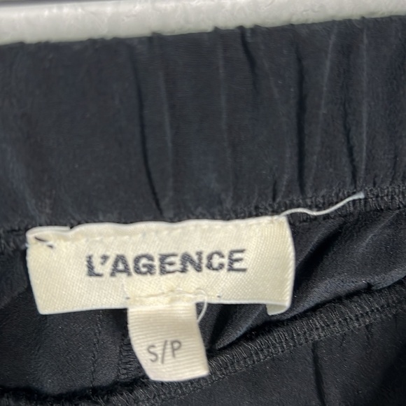 L’Agence Black Silk Crop Pants Size S - Picture 7 of 7